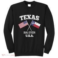 True Texan Dual Citizen Love Texas And America Sweatshirt thumb 0