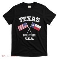 True Texan Dual Citizen Love Texas And America T-Shirt thumb 0
