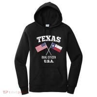 True Texan Dual Citizen Love Texas And America Women's Hoodie thumb 0