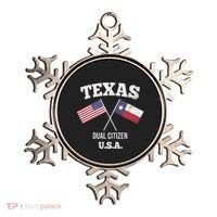 True Texan Dual Citizen Love Texas And America Ornament thumb 0