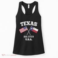 True Texan Dual Citizen Love Texas And America Women's Tank Top thumb 0