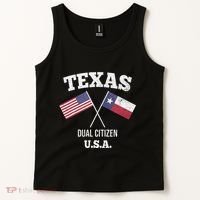 True Texan Dual Citizen Love Texas And America Tank Top thumb 2