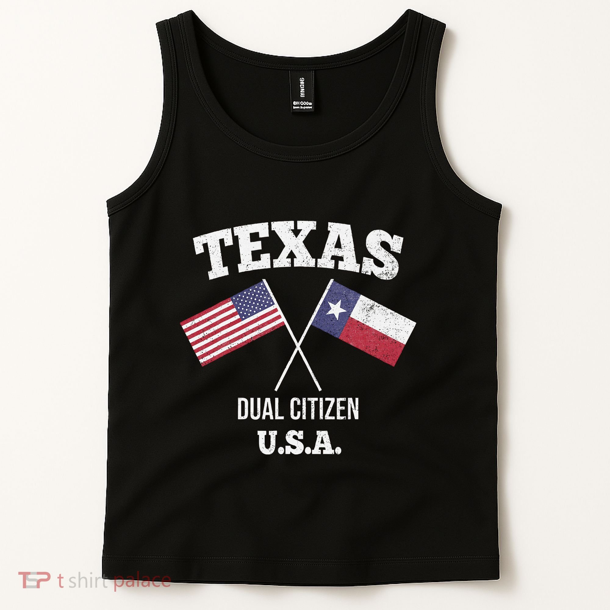True Texan Dual Citizen Love Texas And America Tank Top