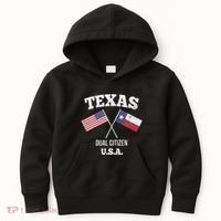 True Texan Dual Citizen Love Texas And America Kids Hoodie thumb 0