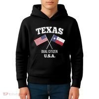 True Texan Dual Citizen Love Texas And America Kids Hoodie thumb 4