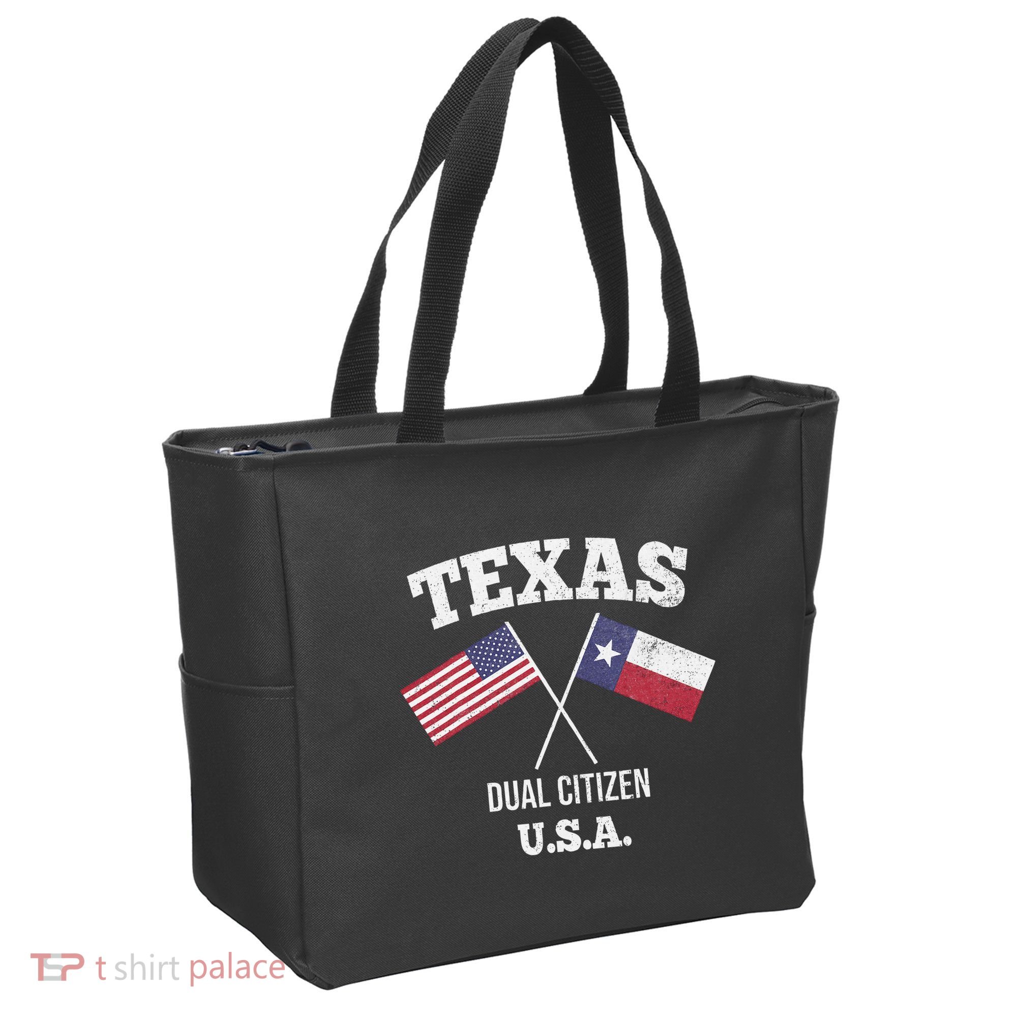 True Texan Dual Citizen Love Texas And America Tote Bag