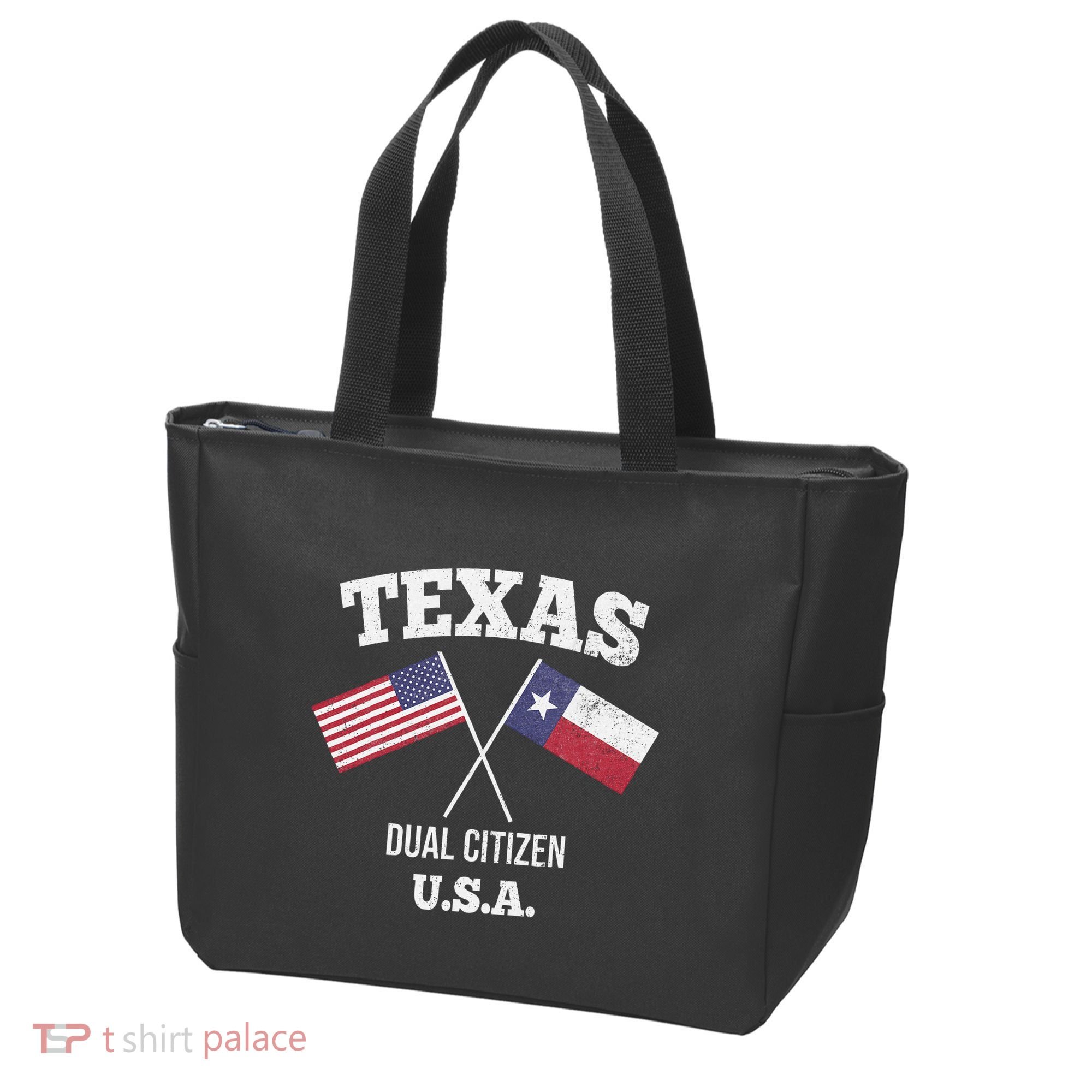 True Texan Dual Citizen Love Texas And America Tote Bag