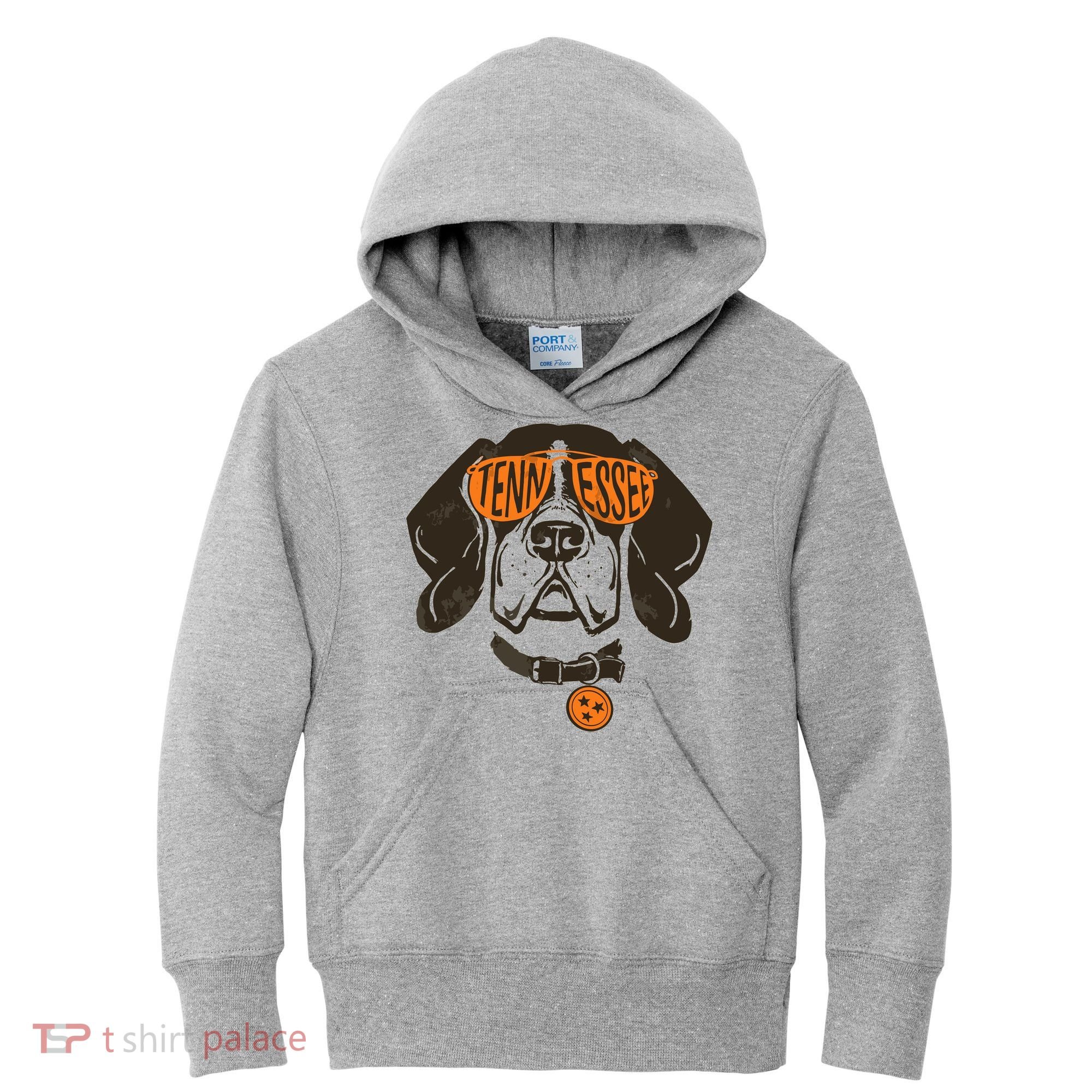 Tennessee Tn Dog State Flag Tn Lover Outfit Kids Hoodie