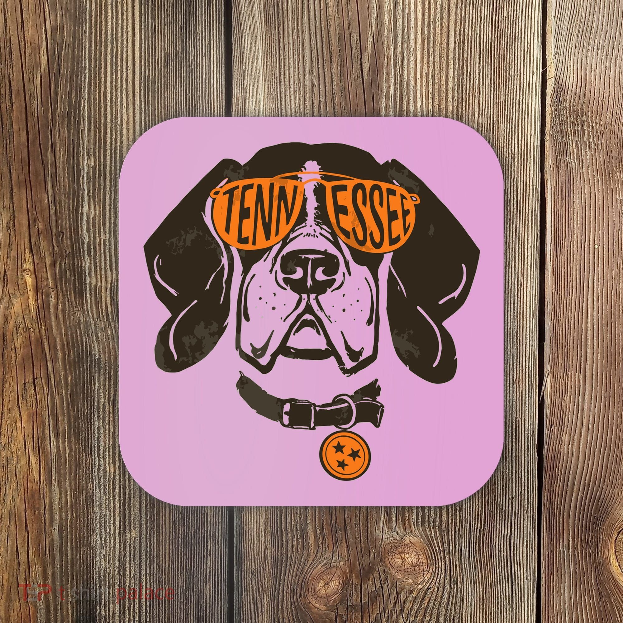 Tennessee Tn Dog State Flag Tn Lover Outfit Coaster