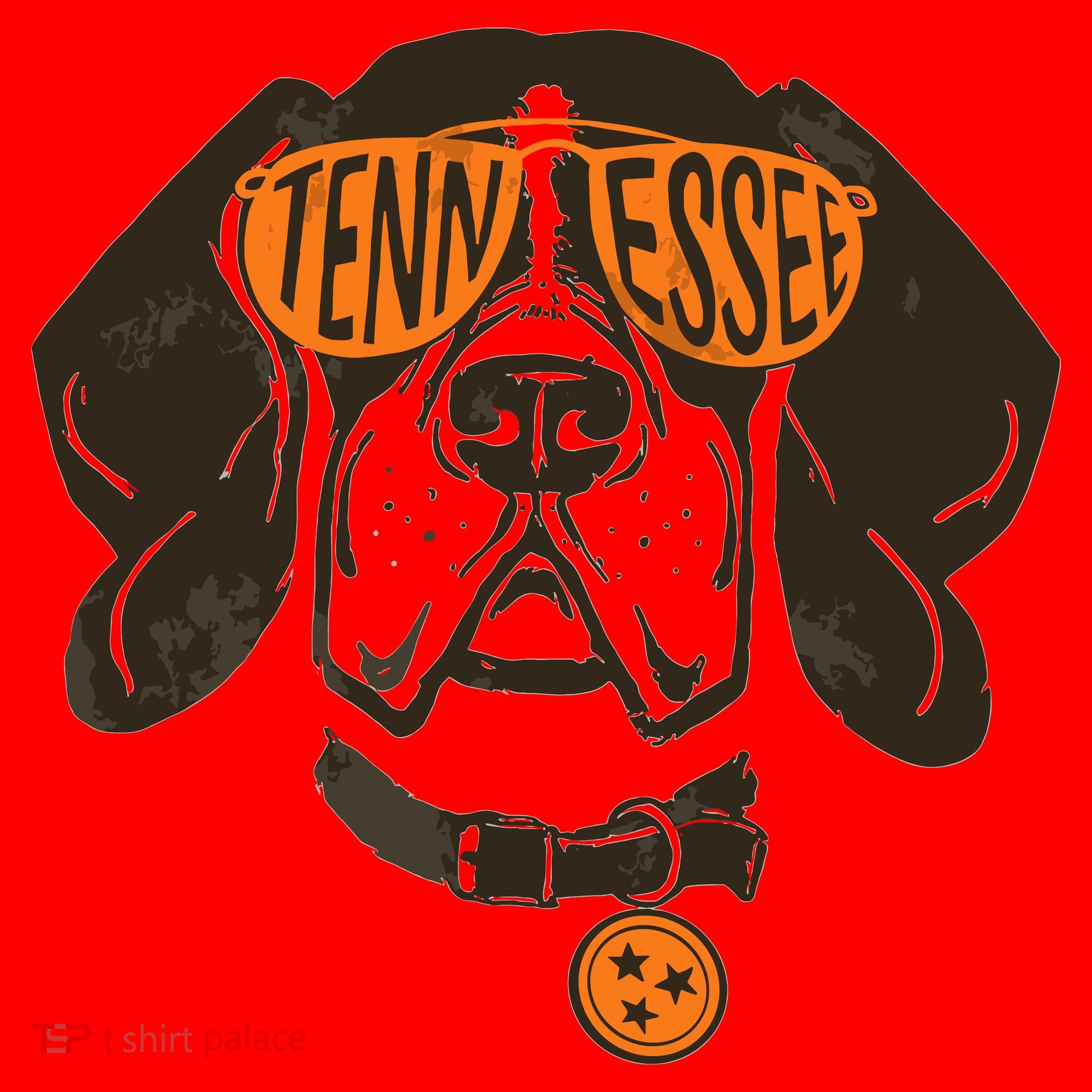 Tennessee Tn Dog State Flag Tn Lover Outfit Santa Hat