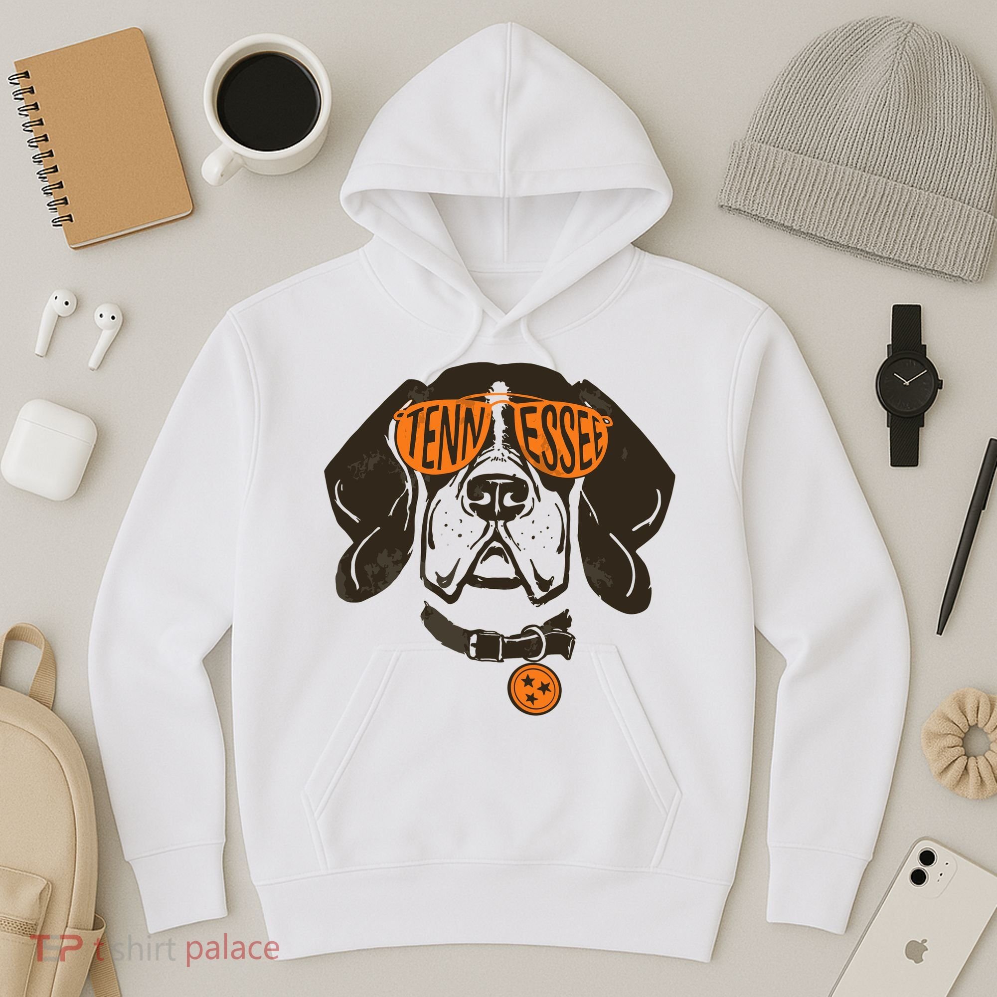 Tennessee Tn Dog State Flag Tn Lover Outfit Hoodie