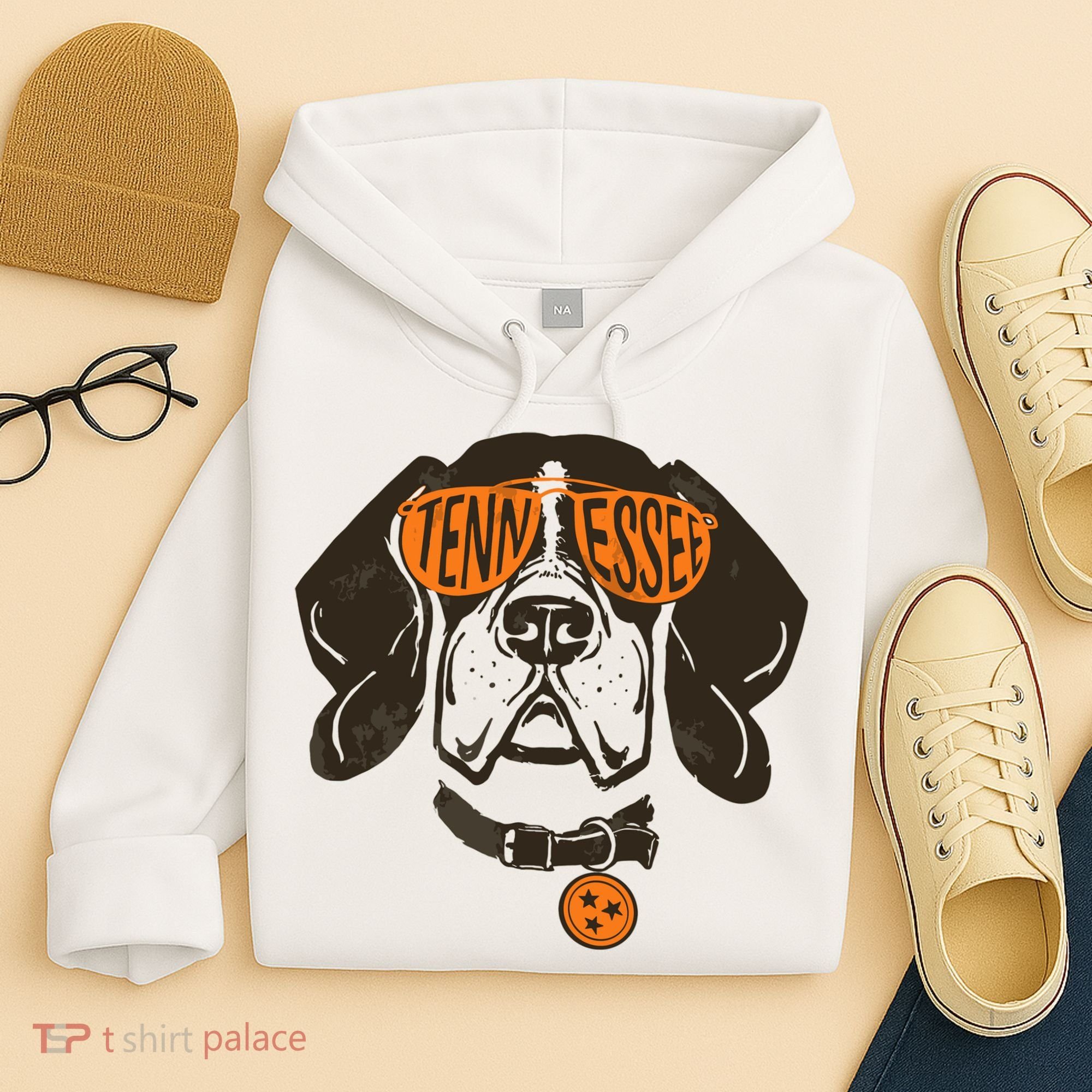 Tennessee Tn Dog State Flag Tn Lover Outfit Hoodie