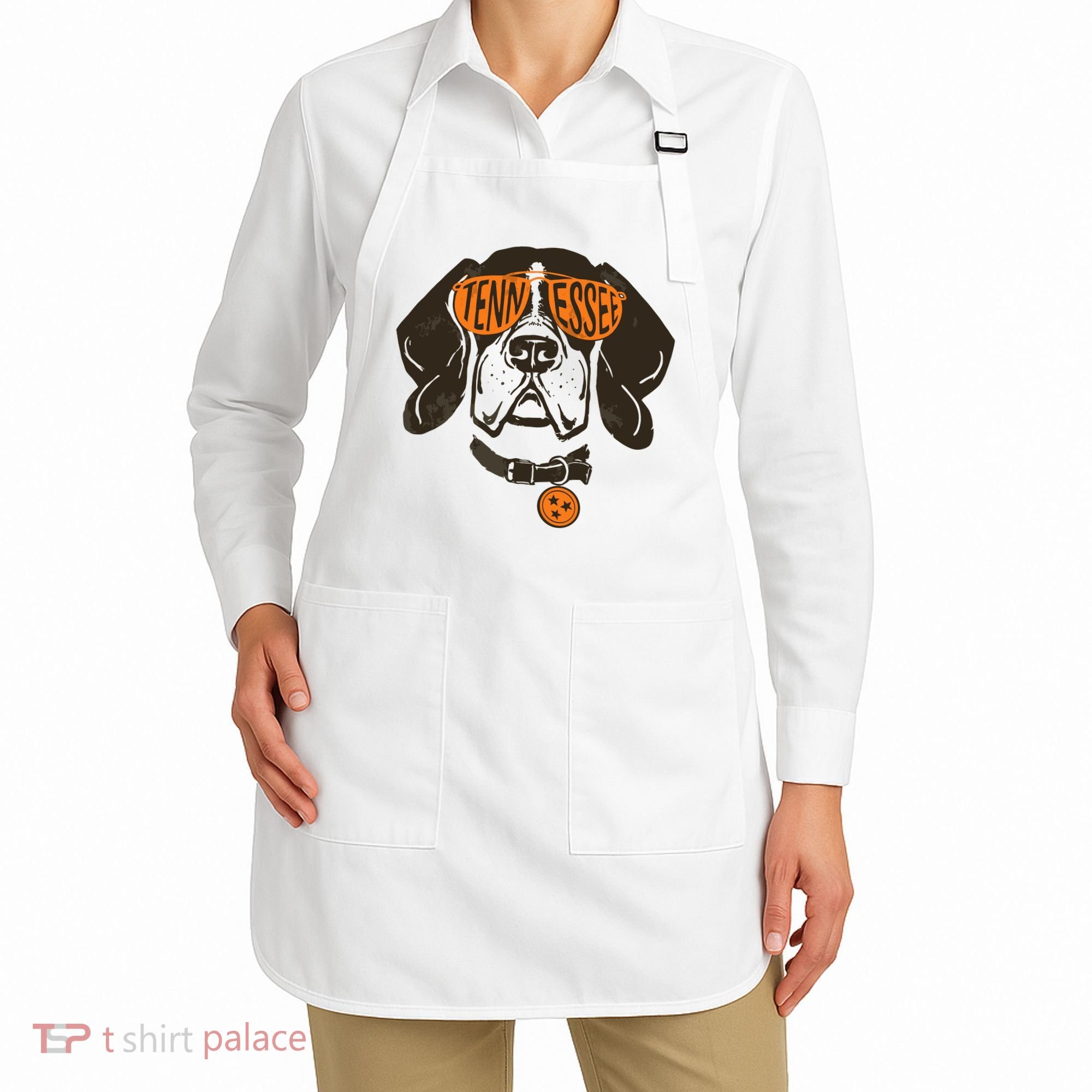 Tennessee Tn Dog State Flag Tn Lover Outfit Apron