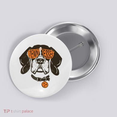 Tennessee Tn Dog State Flag Tn Lover Outfit Button