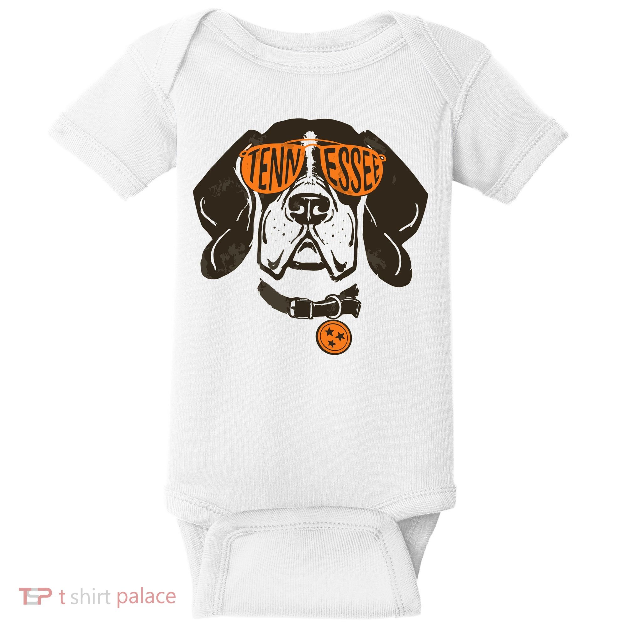 Tennessee Tn Dog State Flag Tn Lover Outfit Baby Bodysuit