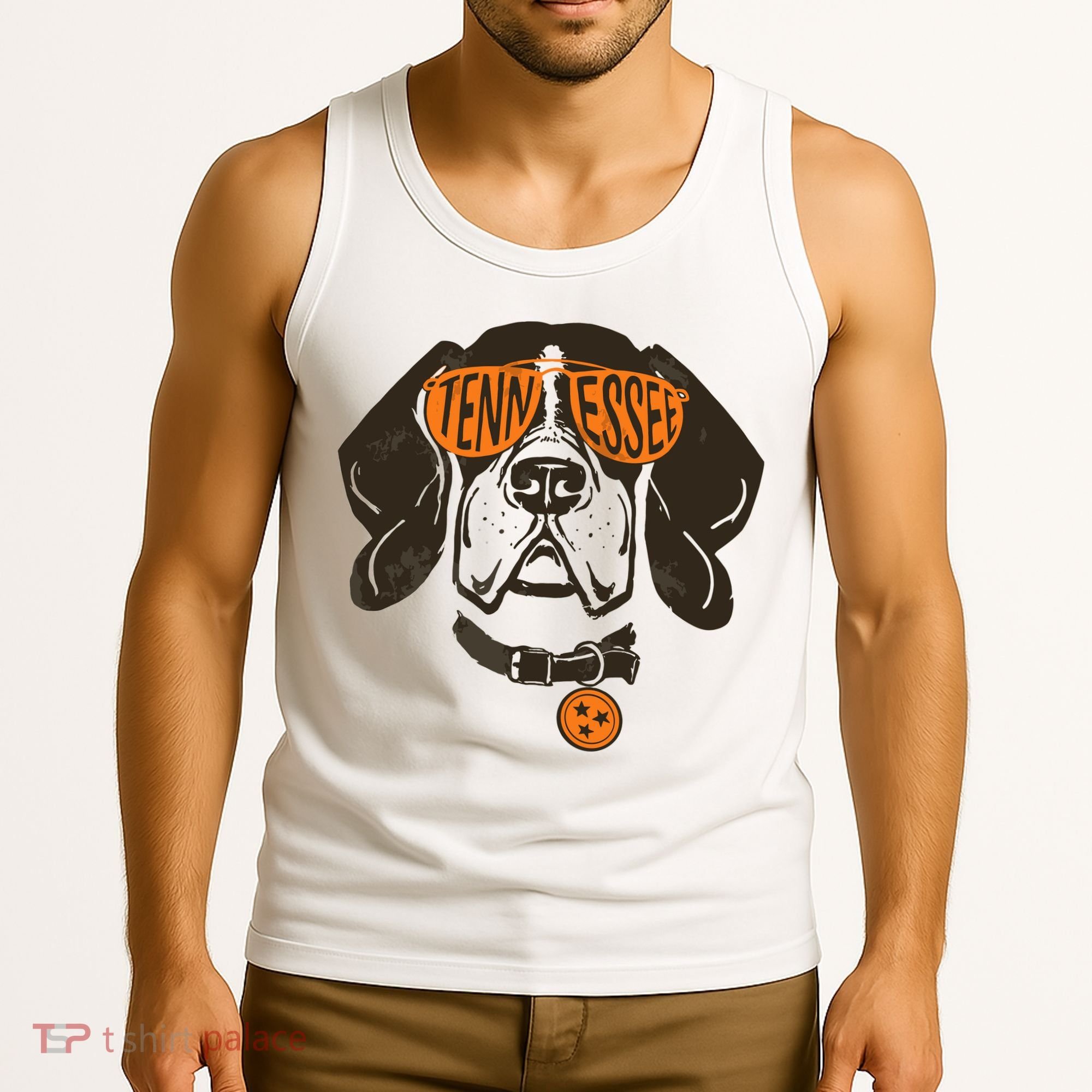 Tennessee Tn Dog State Flag Tn Lover Outfit Tank Top