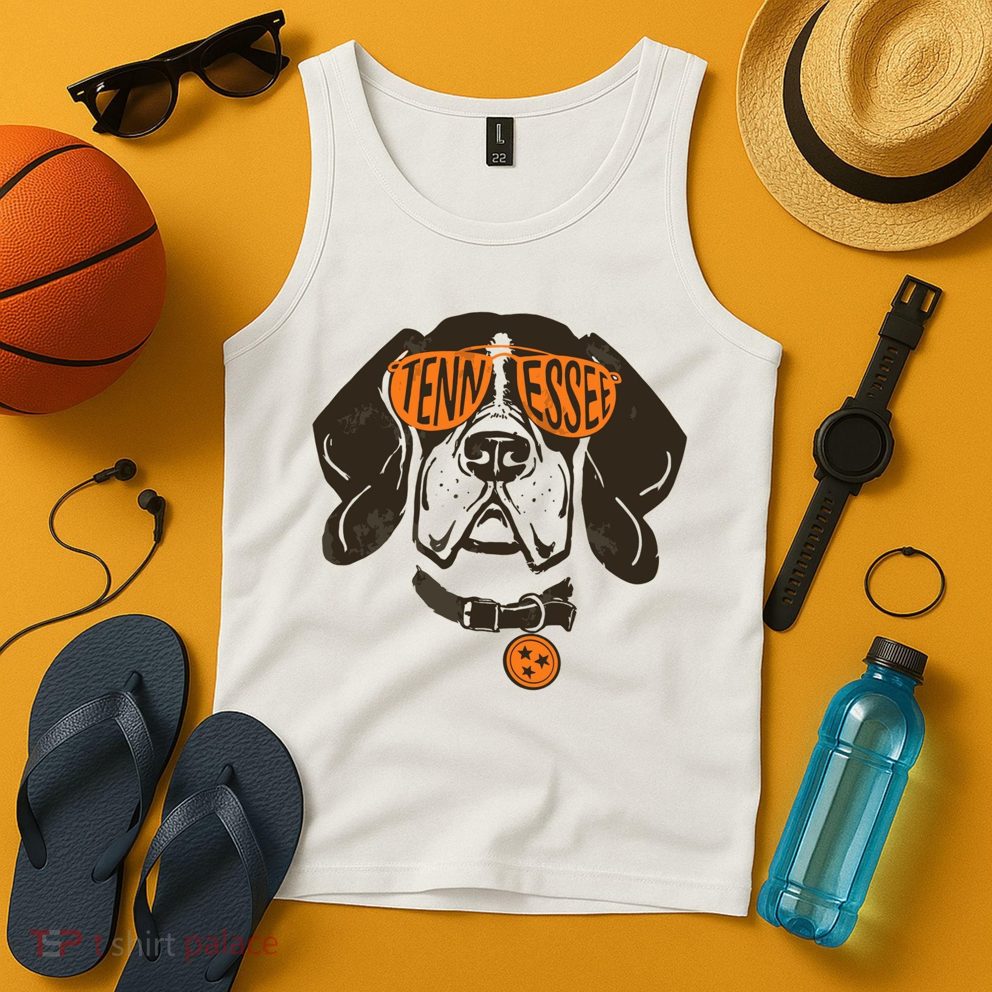Tennessee Tn Dog State Flag Tn Lover Outfit Tank Top