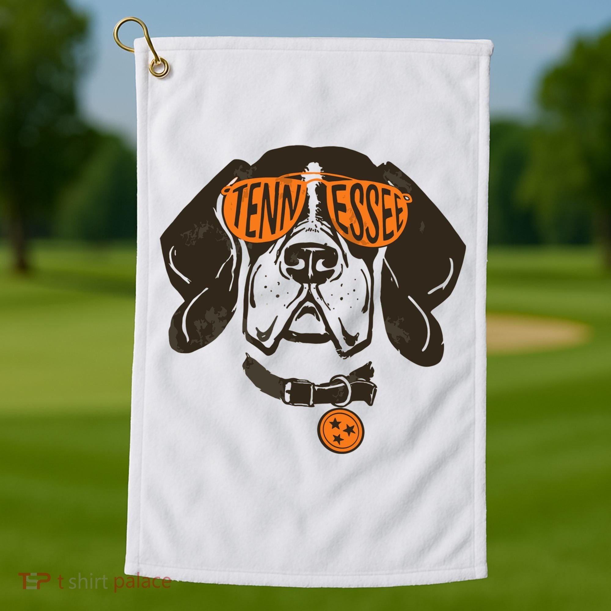 Tennessee Tn Dog State Flag Tn Lover Outfit Golf Towel