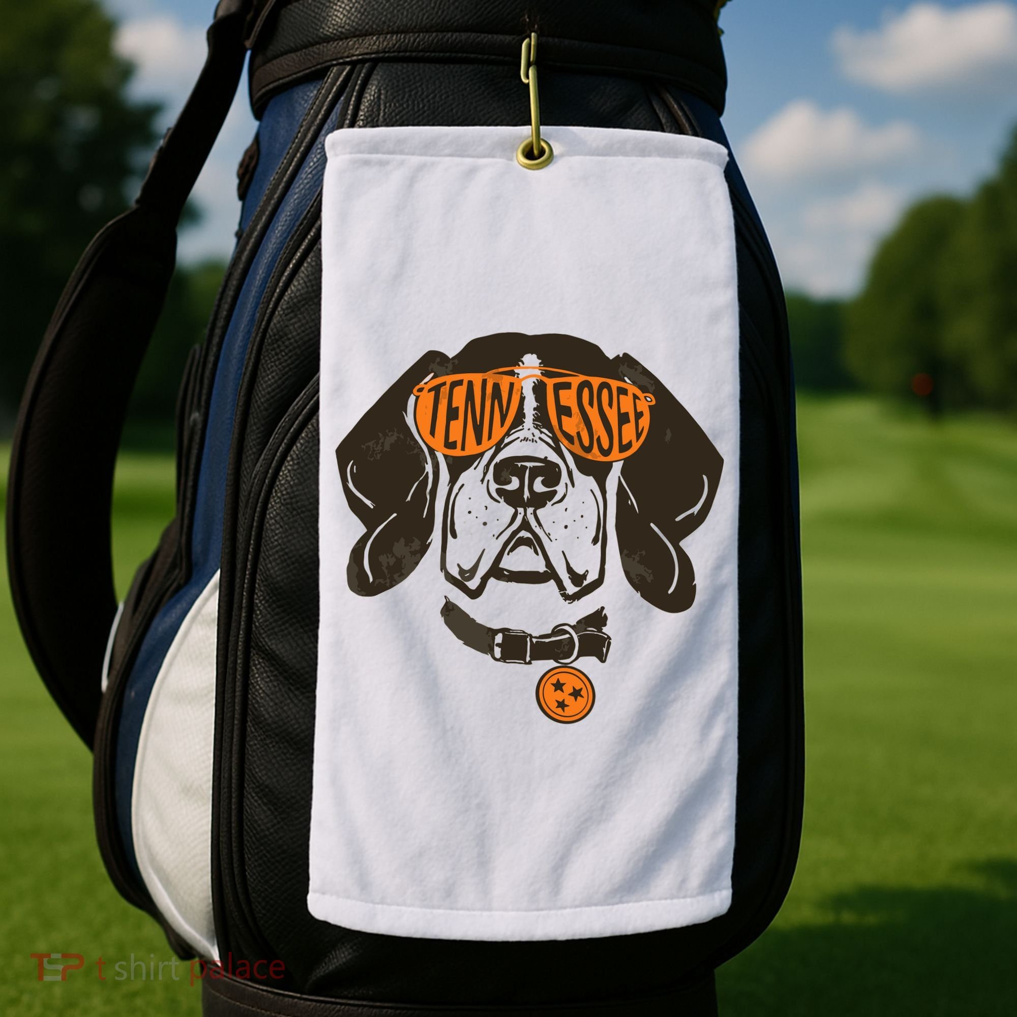 Tennessee Tn Dog State Flag Tn Lover Outfit Golf Towel