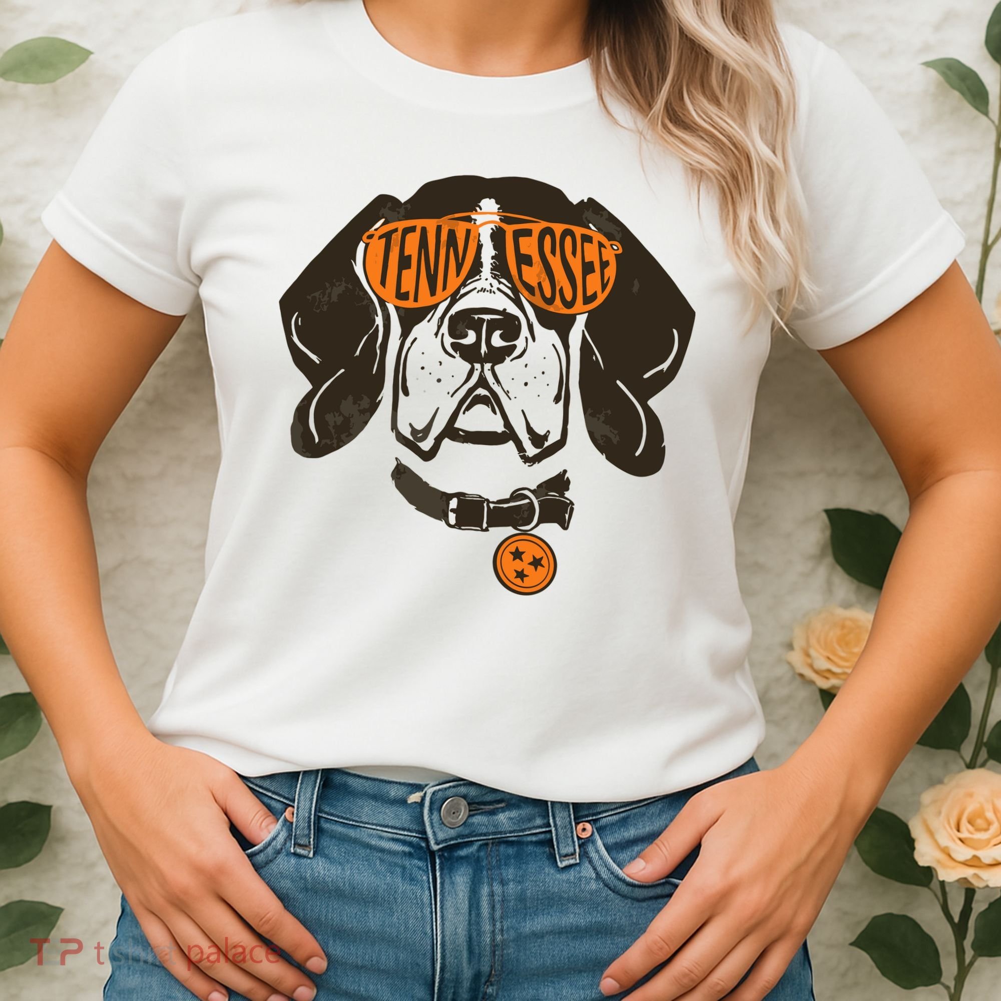 Tennessee Tn Dog State Flag Tn Lover Outfit Women's T-Shirt
