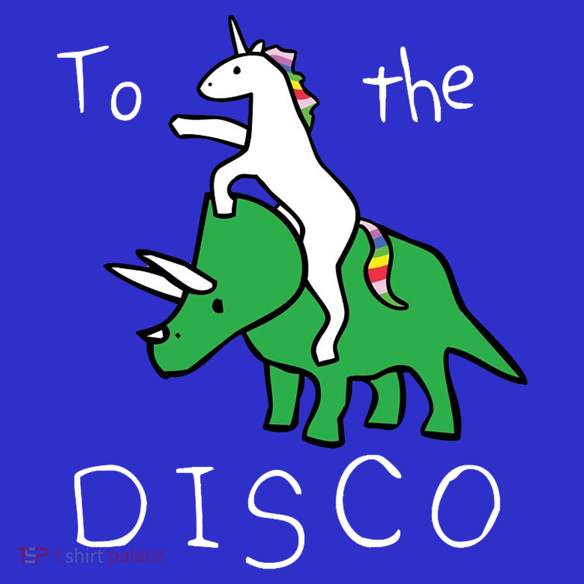 To The Disco 80s Party Unicorn Dino Disco Women's Tank Top