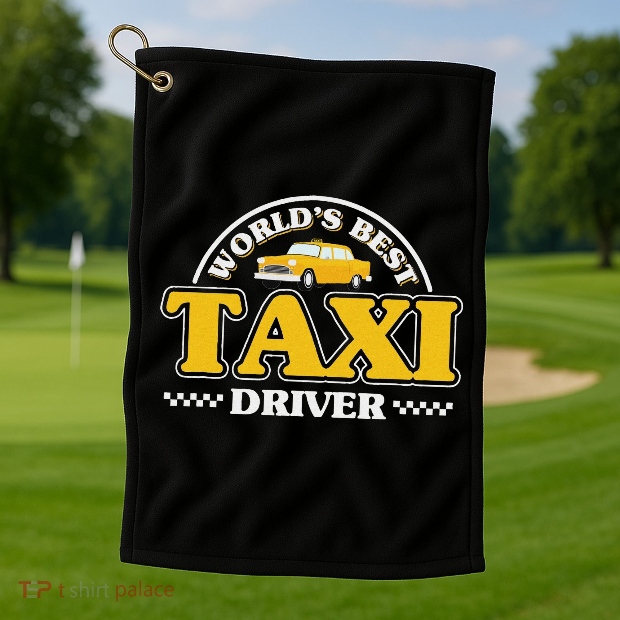 Taxi Taxi Driver Golf Towel