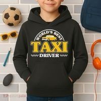 Taxi Taxi Driver Kids Hoodie thumb 2