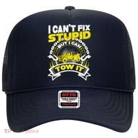 Tow Truck Driver Wrecker I CanT Fix Stupid But I Can Tow It Hat thumb 0