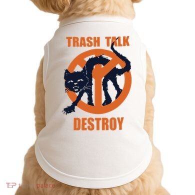 Trash Talk Destroy Black Cat Doggie Tank