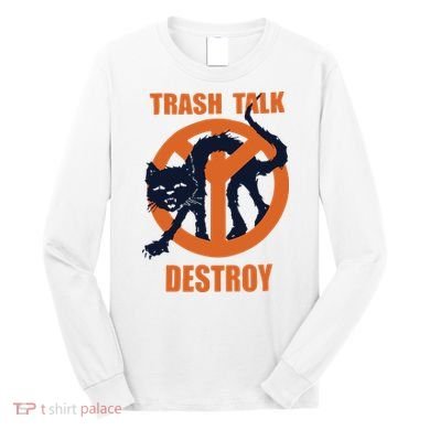 Trash Talk Destroy Black Cat Long Sleeve Shirt