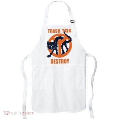Trash Talk Destroy Black Cat Apron