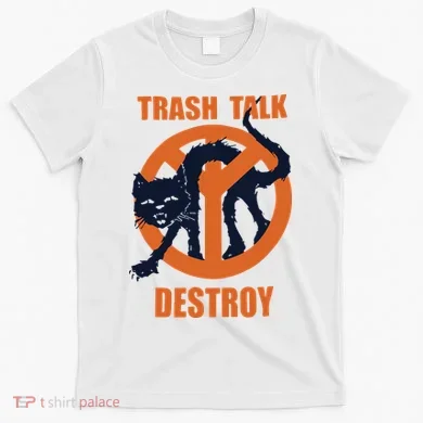 Trash Talk Destroy Black Cat T-Shirt