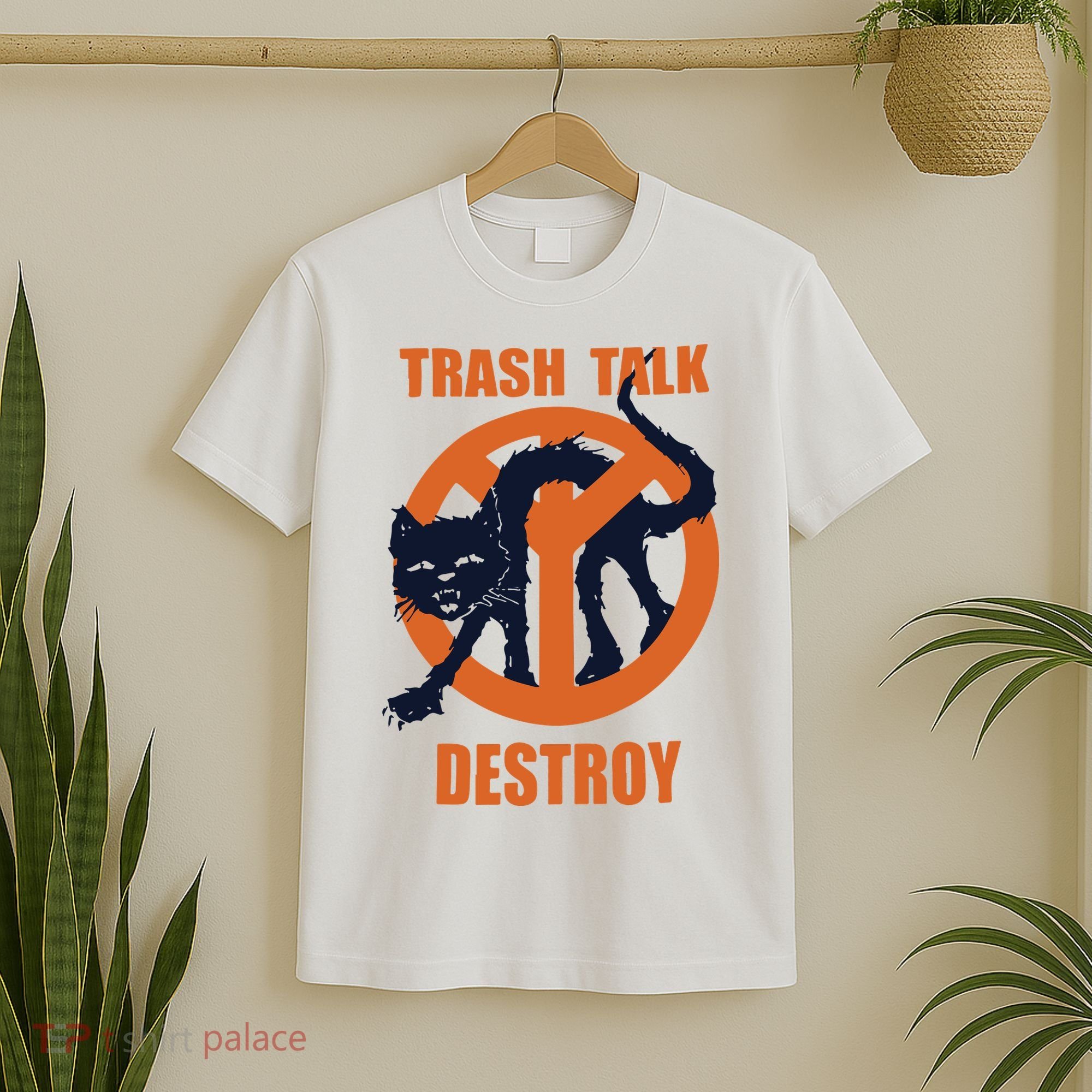 Trash Talk Destroy Black Cat T-Shirt
