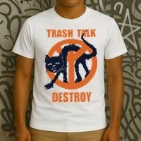 Trash Talk Destroy Black Cat T-Shirt thumb 3