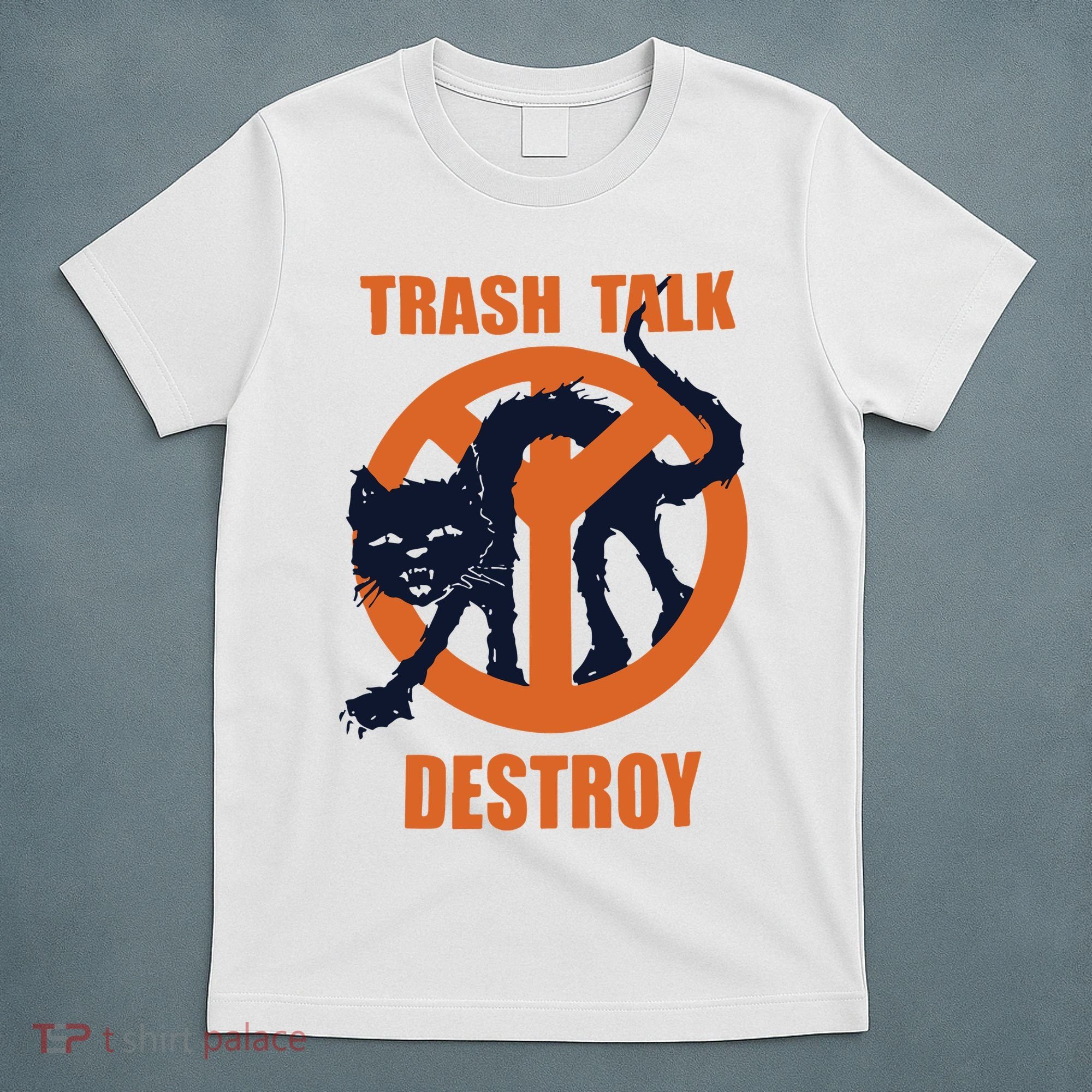 Trash Talk Destroy Black Cat T-Shirt