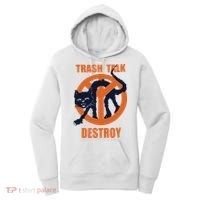 Trash Talk Destroy Black Cat Women's Hoodie thumb 0