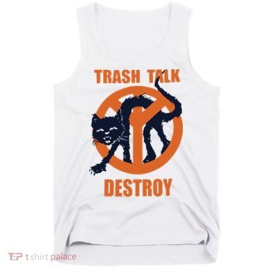 Trash Talk Destroy Black Cat Tank Top
