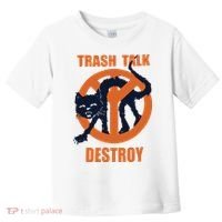 Trash Talk Destroy Black Cat Toddler T-Shirt thumb 0