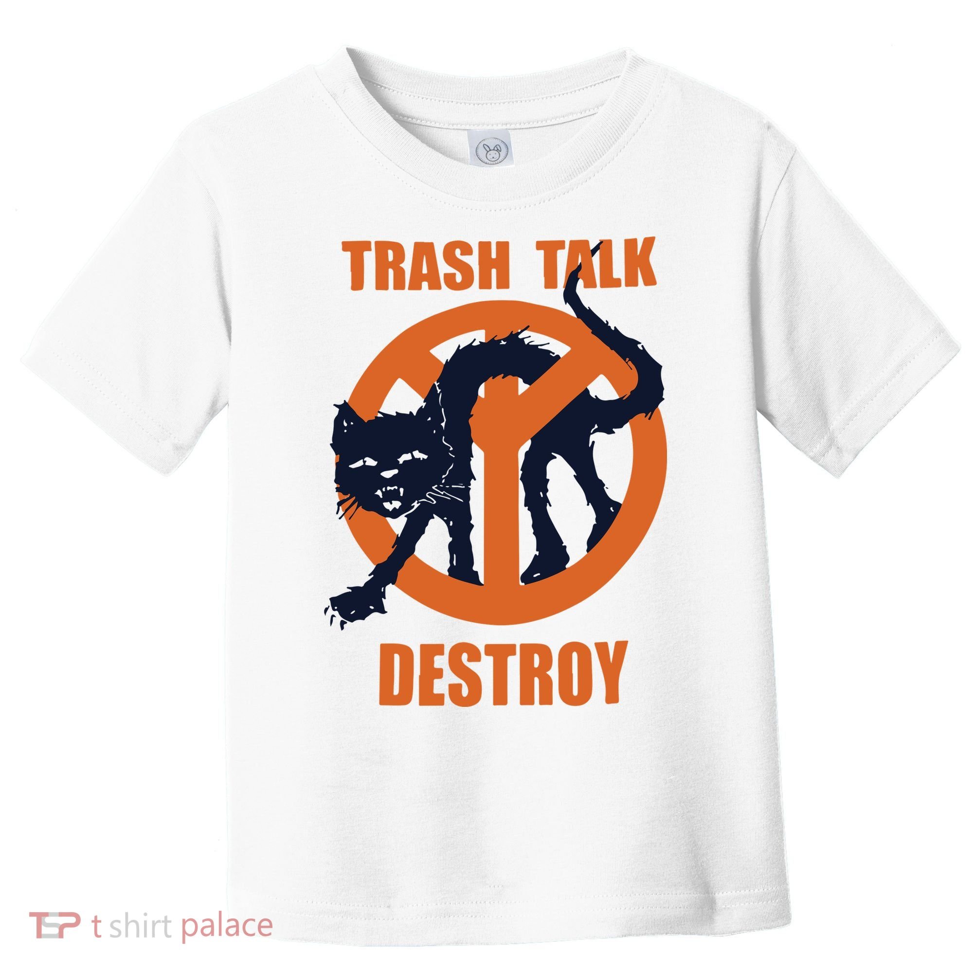 Trash Talk Destroy Black Cat Toddler T-Shirt