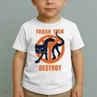 Trash Talk Destroy Black Cat Toddler T-Shirt thumb 2