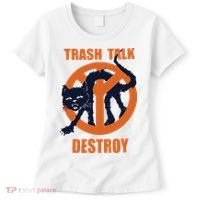 Trash Talk Destroy Black Cat Women's T-Shirt thumb 0