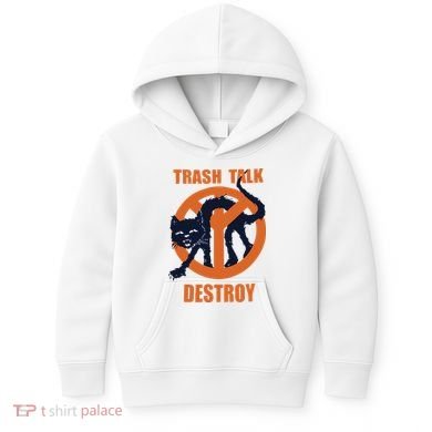 Trash Talk Destroy Black Cat Kids Hoodie