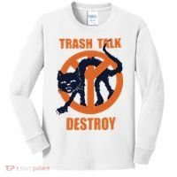 Trash Talk Destroy Black Cat Kids Long Sleeve Shirt thumb 0