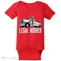 Tow Truck Driver Legal Hooker Funny Big Wrecker Baby Bodysuit thumb 0