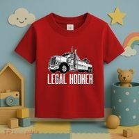 Tow Truck Driver Legal Hooker Funny Big Wrecker Toddler T-Shirt thumb 3