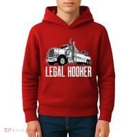 Tow Truck Driver Legal Hooker Funny Big Wrecker Kids Hoodie thumb 4
