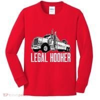 Tow Truck Driver Legal Hooker Funny Big Wrecker Kids Long Sleeve Shirt thumb 0