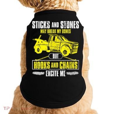 Tow Truck Driver Breakdown Lorry Thin Yellow Line Trucker Doggie Tank