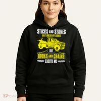 Tow Truck Driver Breakdown Lorry Thin Yellow Line Trucker Hoodie thumb 5