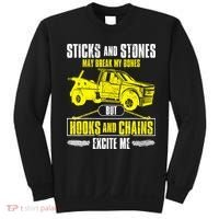 Tow Truck Driver Breakdown Lorry Thin Yellow Line Trucker Sweatshirt thumb 0